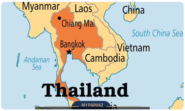 Map of Thailand provinces